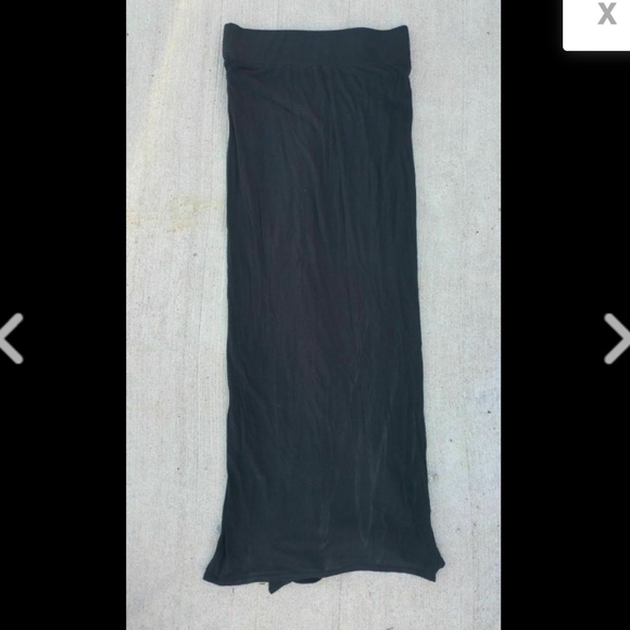 SOLD Helmut Lang Black Maxi Skirt Petite Sm Entity - Picture 3 of 7
